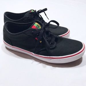 Vans Men’s Black Atwood Rasta Size 10.5